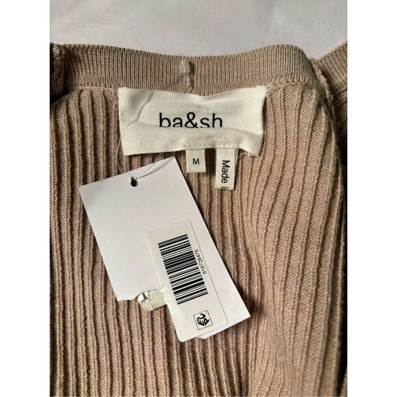 Ba&sh Kai Ribbed Knit Mini Dress in Biege NWT Size Medium - Picture 13 of 14